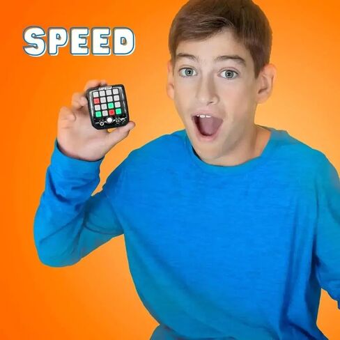 لعبة TapTap Smart Fidget - 5 ألعاب تفاعلية، مضيئة، هادئة، لعبة سفر للأعمار من 5 سنوات فما فوق، محمولة باليد، أداة Fidget، حشوة تخزين (أزرق ملتهب) in Kuwait