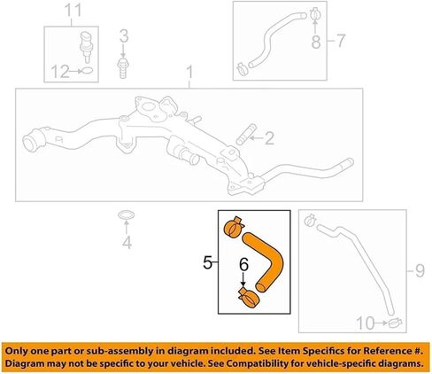 3Pcs PCV Hose Connector Assembly Compatible with Subaru Forester WRX 2011-2018 in Saudi Arabia