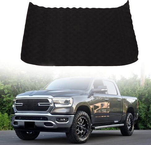 Hood Insulation Pad Replacement PP+PET Car Sound Deadening Mat 0.5x0.8m 5mm Noise/Heat Insulation Pad Universal for Auto Hood Door Black in Saudi Arabia
