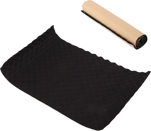 Hood Insulation Pad Replacement PP+PET Car Sound Deadening Mat 0.5x0.8m 5mm Noise/Heat Insulation Pad Universal for Auto Hood Door Black in Saudi Arabia