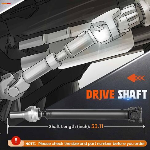 Front Drive Shaft Propeller Shaft Driveshaft Assembly fits for Ram 1500 V6 3.0T 3.6L 3.7L V8 4.7L 5.7L 2012 2013 2014 2015 2016 2017 2018, 4WD 65RFE 6 Speed Automatic Trans Replace for 52123021AD in Saudi Arabia