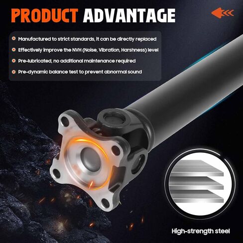Front Drive Shaft Propeller Shaft Driveshaft Assembly fits for Ram 1500 V6 3.0T 3.6L 3.7L V8 4.7L 5.7L 2012 2013 2014 2015 2016 2017 2018, 4WD 65RFE 6 Speed Automatic Trans Replace for 52123021AD in Saudi Arabia