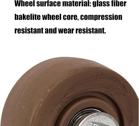 Glass Fiber Bakelite Single Wheel 4in, 5in, 6in Size Dark Brown Wheel Wear Resistant And Strong, Suitable For Trolleys, Carts(4in) in Saudi Arabia