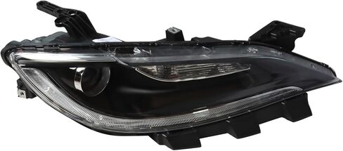 Pair Halogen DRL Headlight Assembly Compatible with 2015-2017 200 Front Driver Passenger Side Projector Headlamp Chrome Trim CH2502292 CH2503292 Left and Right in Saudi Arabia
