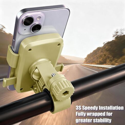 Universal Bike Phone Mounts, 360 Rotation Silicone Holders for iPhone and Samsung, Compatible with 4.7-6.8 Inches Phones, Easy Installation-Black in Saudi Arabia