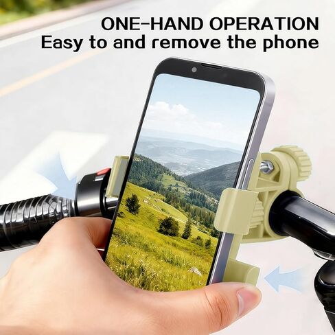 Universal Bike Phone Mounts, 360 Rotation Silicone Holders for iPhone and Samsung, Compatible with 4.7-6.8 Inches Phones, Easy Installation-Black in Saudi Arabia