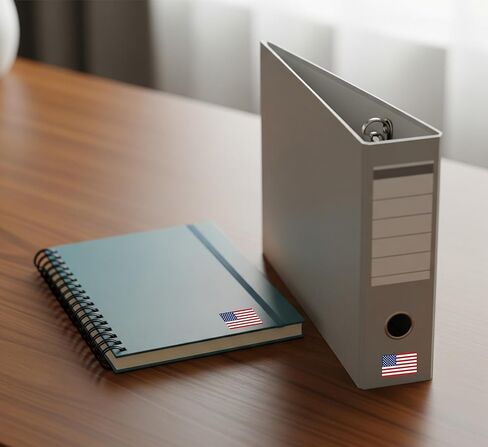 American Flag Waterproof Vinyl Stickers – USA Patriotic Decals USA Patriotic Stickers for Laptops, Water Bottles, Cars, and More (10, Flag Color, 3 x 1.6 Inch) in Saudi Arabia