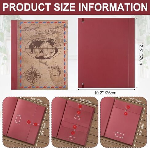 Funrous Important Document Organizer 2026 Life Book Document Binder in Case I Go Missing File Organizer with Labels Expanding File Folder for Family Papers Birth Certificates Christmas New Year Gifts in Saudi Arabia