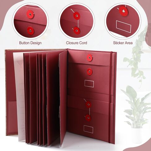 Funrous Important Document Organizer 2026 Life Book Document Binder in Case I Go Missing File Organizer with Labels Expanding File Folder for Family Papers Birth Certificates Christmas New Year Gifts in Saudi Arabia