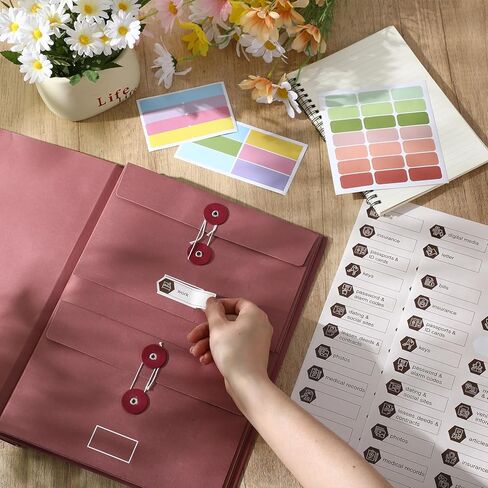 Funrous Important Document Organizer 2026 Life Book Document Binder in Case I Go Missing File Organizer with Labels Expanding File Folder for Family Papers Birth Certificates Christmas New Year Gifts in Saudi Arabia