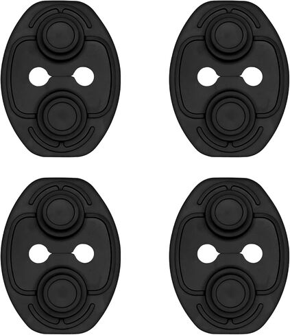 4PCS Car Door Strike Protector, Latches Guard for Doors Protection and Decoration, Silicone Doors Latch Covers, Universal Door Lock Latch Protector, Car Interior Accessories for Vehicles in Kuwait