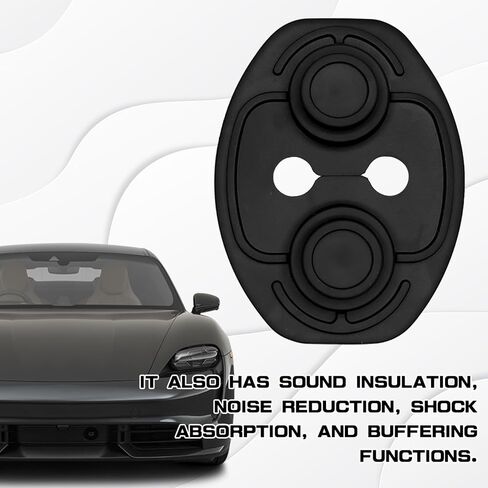 4PCS Car Door Strike Protector, Latches Guard for Doors Protection and Decoration, Silicone Doors Latch Covers, Universal Door Lock Latch Protector, Car Interior Accessories for Vehicles in Kuwait