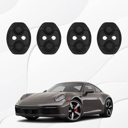 4PCS Car Door Strike Protector, Latches Guard for Doors Protection and Decoration, Silicone Doors Latch Covers, Universal Door Lock Latch Protector, Car Interior Accessories for Vehicles in Kuwait