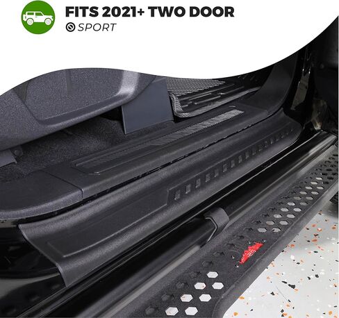IAG I-Line TPE Door Sill Protector for Ford Bronco 4 Door 2021+ (Not Sport) in Saudi Arabia