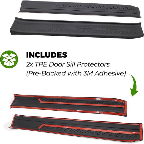 IAG I-Line TPE Door Sill Protector for Ford Bronco 4 Door 2021+ (Not Sport) in Saudi Arabia