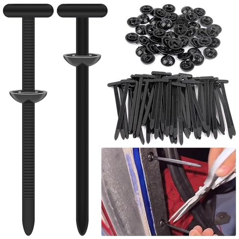 20Pcs Nylon Universal Cable Tie Buckle for Car, Automotive Zipper Clips for Car Daily Repair, Grip Auto Zip Tie Buckles,Push Pin Clip Auto Body Parts Trim, Plastic Cable Ties Tool Fasteners in Saudi Arabia