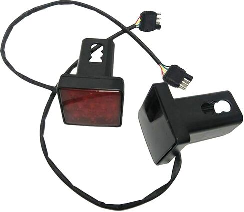 2pcs 2 Inch Trailer Hitch Towing Receiver Cover Smoked Lens 15 LED Brake Light(Red) in Saudi Arabia