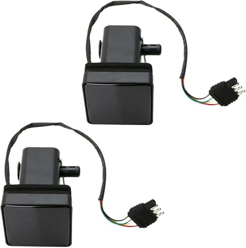 2pcs 2 Inch Trailer Hitch Towing Receiver Cover Smoked Lens 15 LED Brake Light(Red) in Saudi Arabia