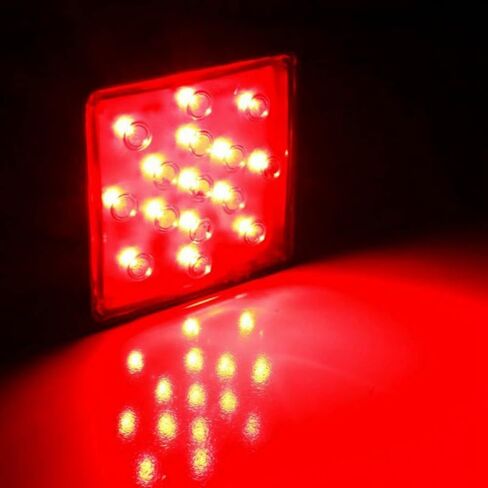 2pcs 2 Inch Trailer Hitch Towing Receiver Cover Smoked Lens 15 LED Brake Light(Red) in Saudi Arabia