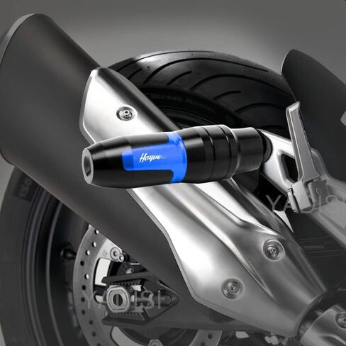لسوزوكي هايابوسا GSX1300R GSXR1300 دراجة نارية نك الألومنيوم الإطار تحطم الوسادة العادم المنزلق تحطم حامي المنزلق مع الشعار in Saudi Arabia