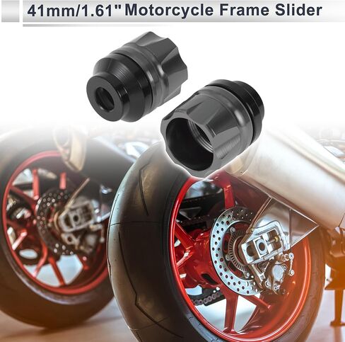 14mm M14 Motorcycle Slider Frame CNC Aluminum Alloy Wheel Fairing Protection Anti Crash Protector Guard for Honda for Yamaha 41mm 47mm Gold Tone 2 Pcs in Saudi Arabia