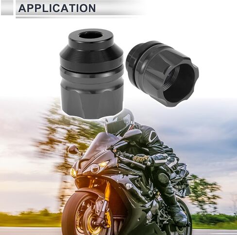 14mm M14 Motorcycle Slider Frame CNC Aluminum Alloy Wheel Fairing Protection Anti Crash Protector Guard for Honda for Yamaha 41mm 47mm Gold Tone 2 Pcs in Saudi Arabia