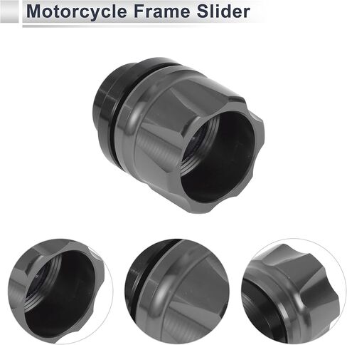 14mm M14 Motorcycle Slider Frame CNC Aluminum Alloy Wheel Fairing Protection Anti Crash Protector Guard for Honda for Yamaha 41mm 47mm Gold Tone 2 Pcs in Saudi Arabia