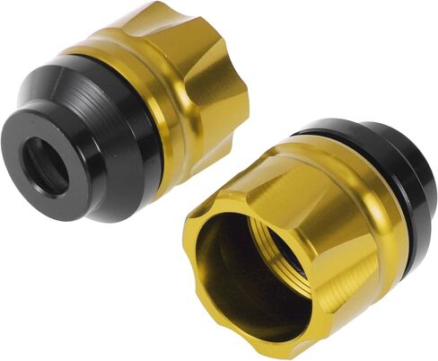 14mm M14 Motorcycle Slider Frame CNC Aluminum Alloy Wheel Fairing Protection Anti Crash Protector Guard for Honda for Yamaha 41mm 47mm Gold Tone 2 Pcs in Saudi Arabia
