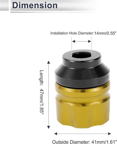 14mm M14 Motorcycle Slider Frame CNC Aluminum Alloy Wheel Fairing Protection Anti Crash Protector Guard for Honda for Yamaha 41mm 47mm Gold Tone 2 Pcs in Saudi Arabia