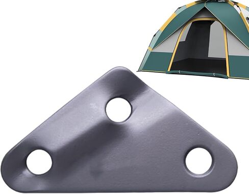 Aluminum Rope Tensioner | Paracord 3 Holes Hiking Accessories Camping Tent Outdoor Wind Rope Buckles in Saudi Arabia
