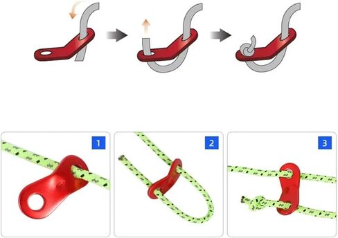 Paracord tensioner 8pcs Wind Rope Buckle Nails Awning Non-Slip Cord Tent Buckles Peanut Stopper Lock Tensioners(Golden) in Saudi Arabia