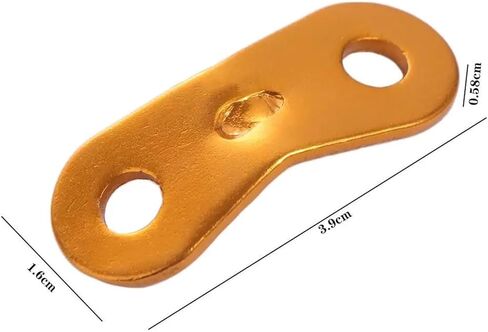 Paracord tensioner 8pcs Wind Rope Buckle Nails Awning Non-Slip Cord Tent Buckles Peanut Stopper Lock Tensioners(Golden) in Saudi Arabia