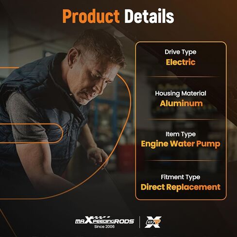 maXpeedingrods Electric Water Pump for Toyota Avalon 2.5L 2021 Camry 2.5L 2018-2021 RAV4 2.5L 2019-2021, Replaces 16032-25010, 16032F0010 in Saudi Arabia