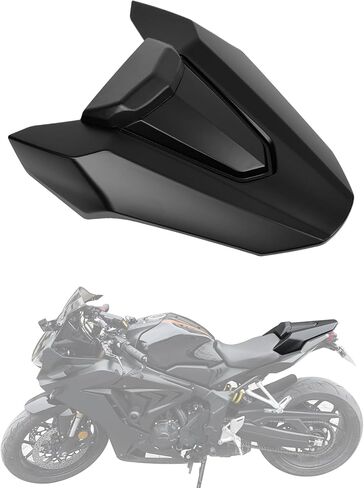 Motorcycle Rear Seat Cowl Compatible with Honda CB650R CBR650R 2019-2023 | Passenger Pillion Tail Cover | Plastic Fairing Rear Seat Pillion Cowl Replacement (Matte Black) in Saudi Arabia