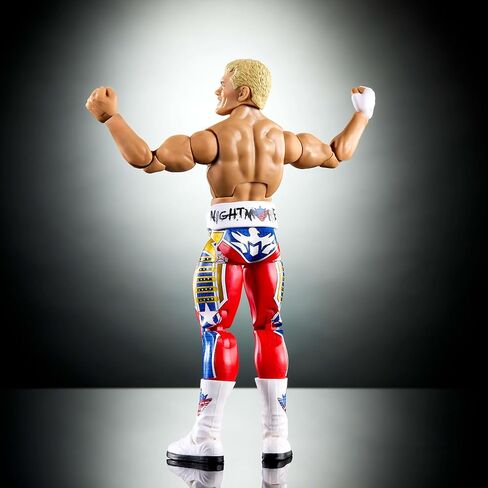 مجموعة Mattel WWE Elite Collection Top Picks Action Figures & Accessories Set، 6 بوصة كودي رودز القابلة للتجميع مع أيدي قابلة للتبديل ومعدات حلقية in Saudi Arabia