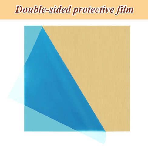 3 قطع من الألواح النحاسية مقاس 6 بوصة × 6 بوصة × 0.04 بوصة، سمك 18 قياس (1 مم)، ألواح نحاسية مرفقة بالفيلم، ورقة لوحة نحاسية لتزيين الحرف اليدوية in Kuwait