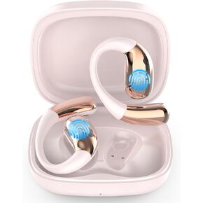 سماعات أذن للترجمة بتقنية الذكاء الاصطناعي في الوقت الحقيقي، 140+ سماعات أذن لمترجم اللغة، سهلة التشغيل، سماعات أذن للترجمة بلوتوث لاسلكية، عمر بطارية طويل، متوافقة مع iOS وAndroid (وردي) in Kuwait