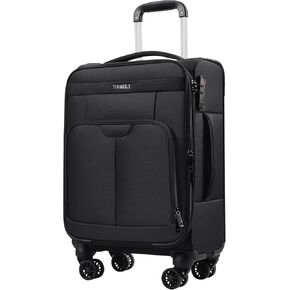 TIAWOLT 16 Inch Underseat Carry on Luggage With Wheels Soft side Lightweight Business Travel Small Carry On Suitcases Bag with TSA lock for Airlines,Men and Women, Pilots and Crew,Black in Saudi Arabia