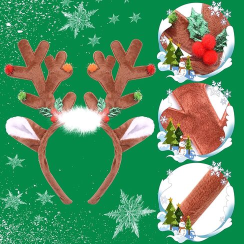 BQTQ 22 Pieces Christmas Headbands Christmas Headband Costume for Xmas Holiday Favor in Saudi Arabia