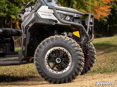 SuperATV Heavy-Duty Front Bumper compatible with Can Am Defender, 1.75" Steel Tubing Brush Guard with Light Bar Compatibility, Easy Install, Black Powder Coat Finish, See Fitment, USA Made in Saudi Arabia