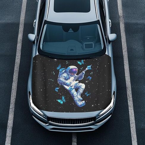 أغطية غطاء محرك السيارة باللون الأرجواني على شكل فراشة للسيارات غطاء غطاء من القماش للحماية لجميع المواسم غطاء من نسيج البوليستر المطاطي ملحقات السيارات القابلة للإزالة يناسب معظم السيارات in Kuwait