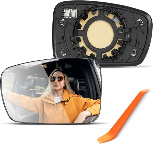 Compatible with Hyundai Sonata Driver Side Mirror 2011 2012 2013 2014 -Left Side View Mirror Replacement Glass with Backing Plate, Power Heated in Saudi Arabia