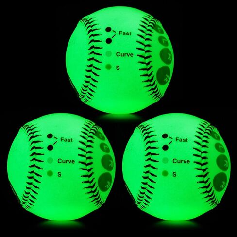 3 Pcs Training Baseball with Finger Placement Markers Baseball Training Grip Equipment Baseball Training Gear for Teenagers Beginners to Learn Multiple Baseball Grips in Saudi Arabia
