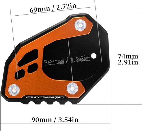 Motorcycle Kickstand Pad For 1290 Super Adventure 1290 Super Adventure R 1290 Super Adventure T 1290 Super Adventure S 1290 super Accessories (Gray) in Saudi Arabia