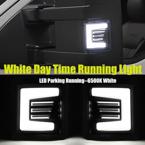 LED الديناميكي التبديل الجانب مرآة بدوره إشارة وتشغيل ضوء استبدال ل 2008-2016 For'd F250 F350 F450 F550 سوبر واجب يوم تشغيل مصباح وإشارة بدوره علامة جانبية in Saudi Arabia