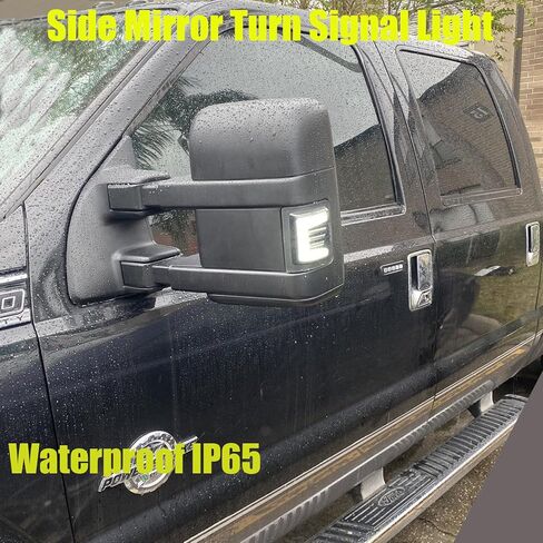 LED الديناميكي التبديل الجانب مرآة بدوره إشارة وتشغيل ضوء استبدال ل 2008-2016 For'd F250 F350 F450 F550 سوبر واجب يوم تشغيل مصباح وإشارة بدوره علامة جانبية in Saudi Arabia