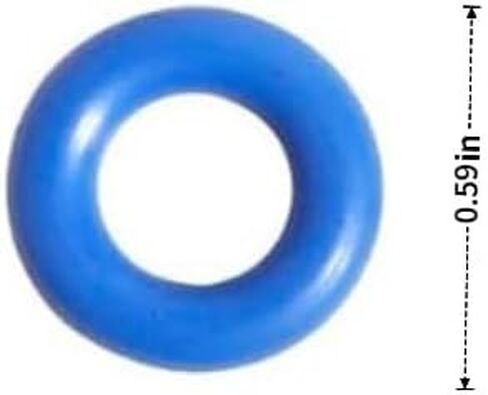 Universal Fuel Injector Repair Seal Kit - 100Pcs FKM O-Rings (7.52x3.53mm) + 50Pcs Micron Filters (6x3x12mm) + 1Pc 105mm Removal Tool with Box, Fit IWP043 IWP063 IWP069 0280158233 0280158091 in Kuwait