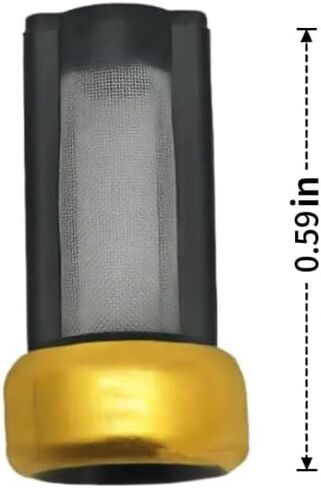 Universal Fuel Injector Repair Seal Kit - 100Pcs FKM O-Rings (7.52x3.53mm) + 50Pcs Micron Filters (6x3x12mm) + 1Pc 105mm Removal Tool with Box, Fit IWP043 IWP063 IWP069 0280158233 0280158091 in Kuwait