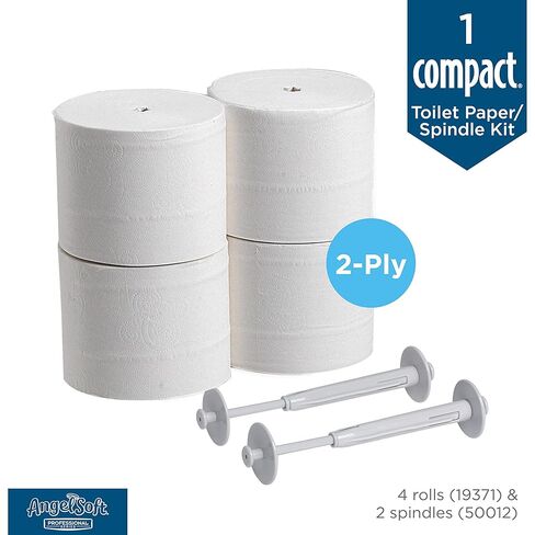 موزع مدمج مكون من بكرتين جنبًا إلى جنب ومجموعة أدوات بدء ورق التواليت المعاد تدويرها المكونة من طبقتين من GP PRO (جورجيا والمحيط الهادئ)، وموزع واحد و4 بكرات، ومجموعة واحدة لكل علبة in Kuwait