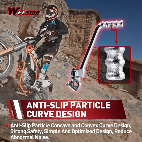 استبدال دواسة رافعة البداية WOOSTAR 15 مم لـ 50cc 70cc 90cc 110cc 125cc 150cc Pit Bike Dirt Bike أسود in Saudi Arabia
